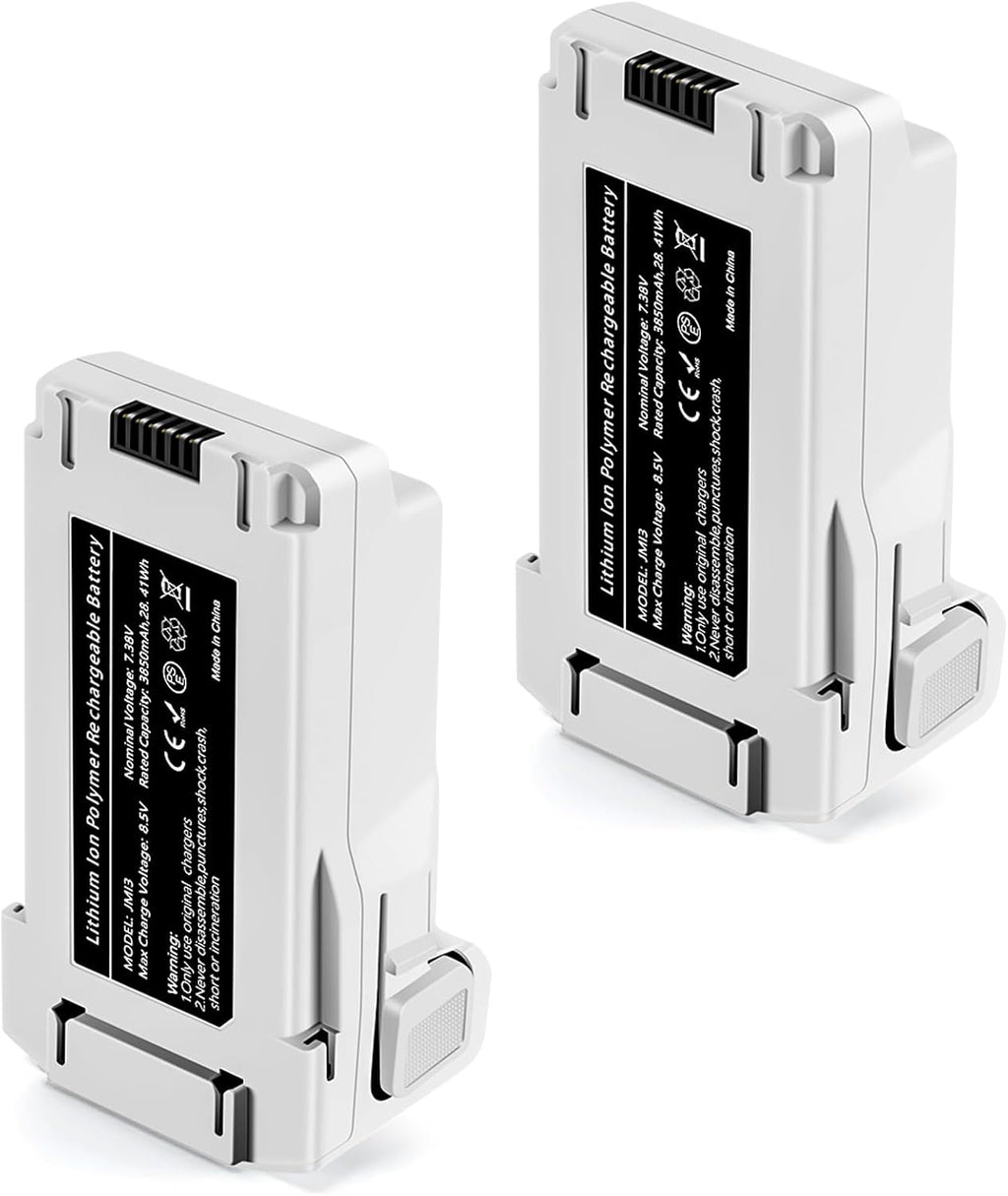 Mini 3 Serie Intelligent Flight Akku 7.38V 3850mAh 2 Stueck Mini 3 Akku Plus Unterstuetzt bis zu 51 Minuten Flugzeit Kompatibel mit DJI Mini 4 Pro/3 Pro/3 Drohne