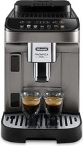De'Longhi Magnifica Evo Milk Kaffeevollautomat ECAM290.81.TB – 8 Rezepte & LatteCrema Hot – Titanium/Schwarz