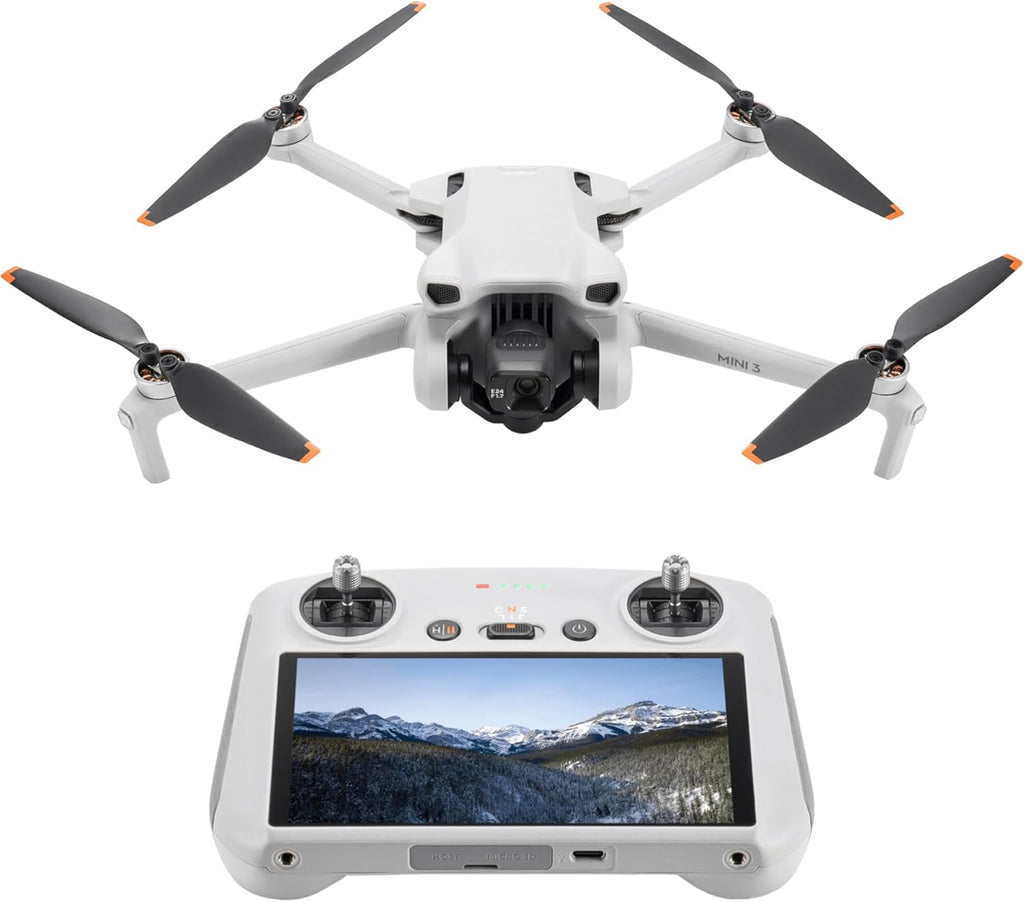 DJI Mini 3 (DJI RC) – Mini-drone avec caméra HDR 4K, nacelle 3 axes, moins de 249 g