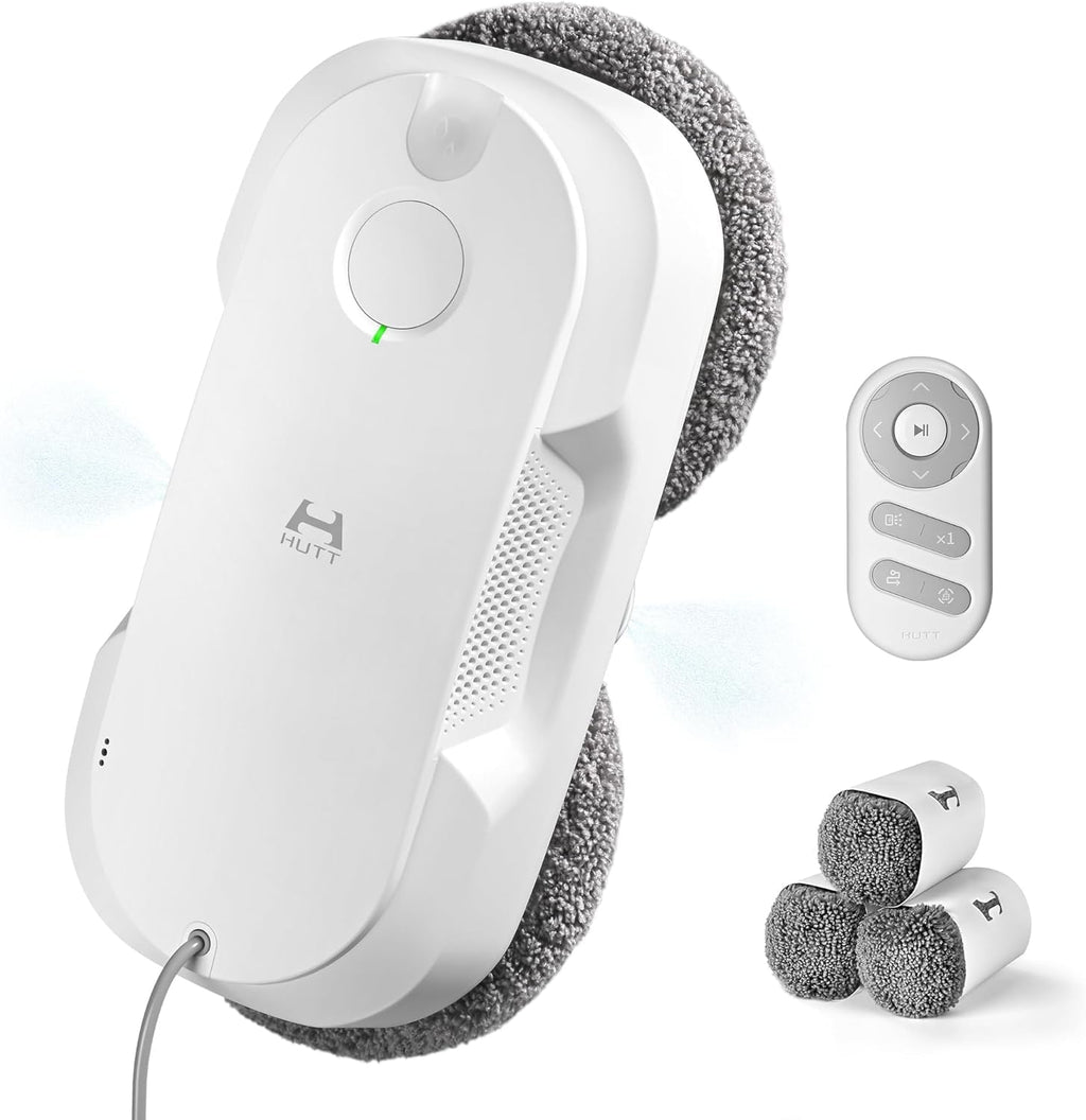 HUTT DDC56 Fensterputzroboter – Ultra-Slim 8,5 cm & KI-Saugkraft bis 3400 Pa