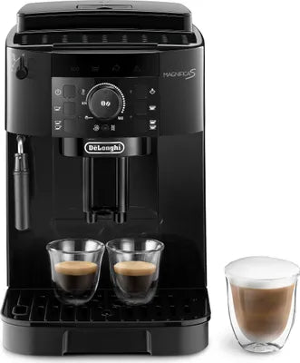 De'Longhi Magnifica S Kaffeevollautomat ECAM12.121.B – 13 Mahlstufen & Milchaufschäumer – Schwarz