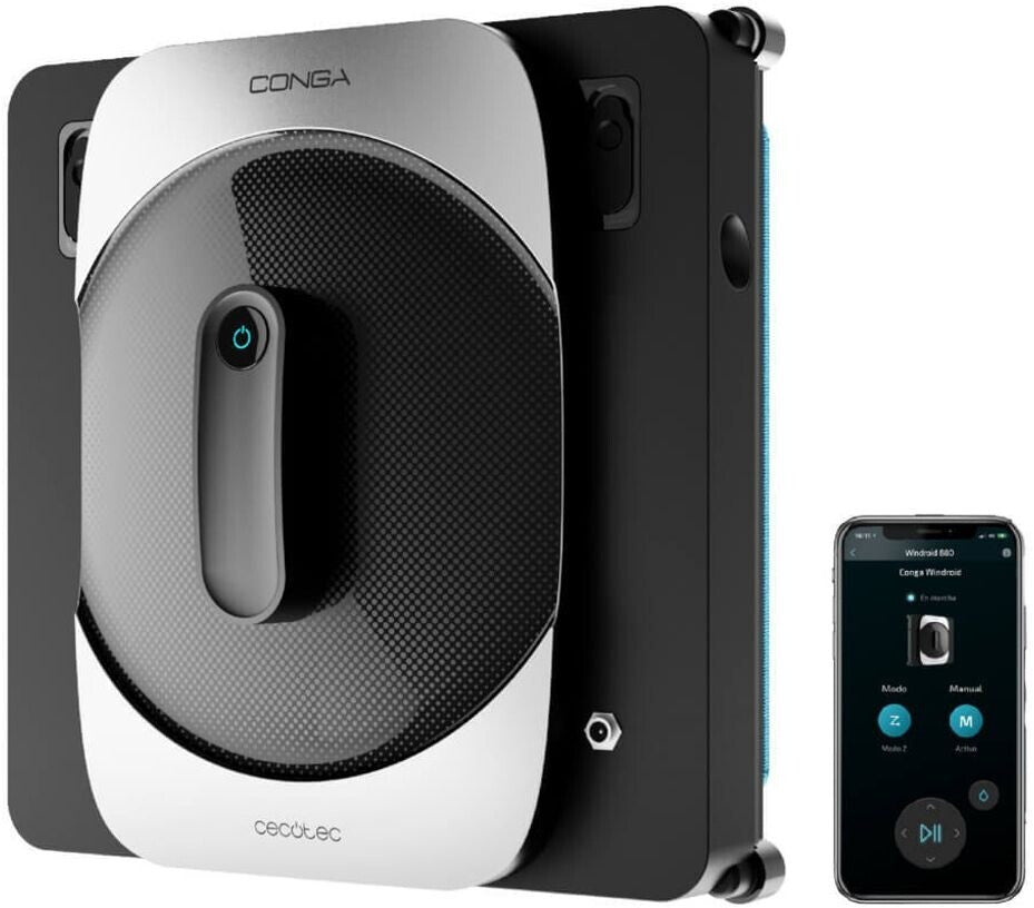Cecotec Conga Windroid 1290 Fensterputzroboter – Square-Design & DoubleSpray & 5 Modi