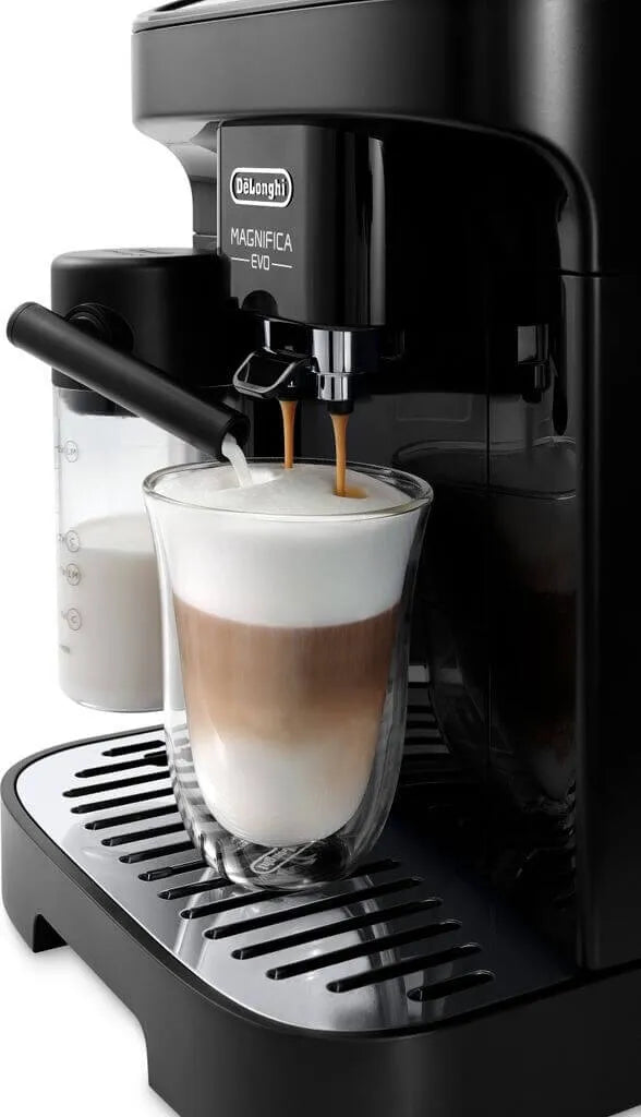 De'Longhi Magnifica Evo Kaffeevollautomat ECAM290.51.B – 7 Rezepte & LatteCrema – Schwarz