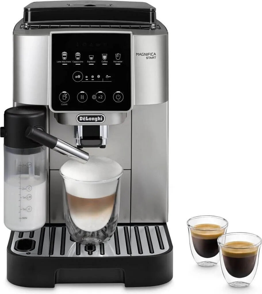 De'Longhi Magnifica Start Kaffeevollautomat ECAM 220.80.SB – 13 Mahlstufen & Milchaufschäumer – Silber/Schwarz