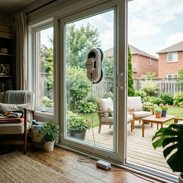 Purova Basic Fensterputzroboter – 1-Tasten-Bedienung & Vakuum-Haftung