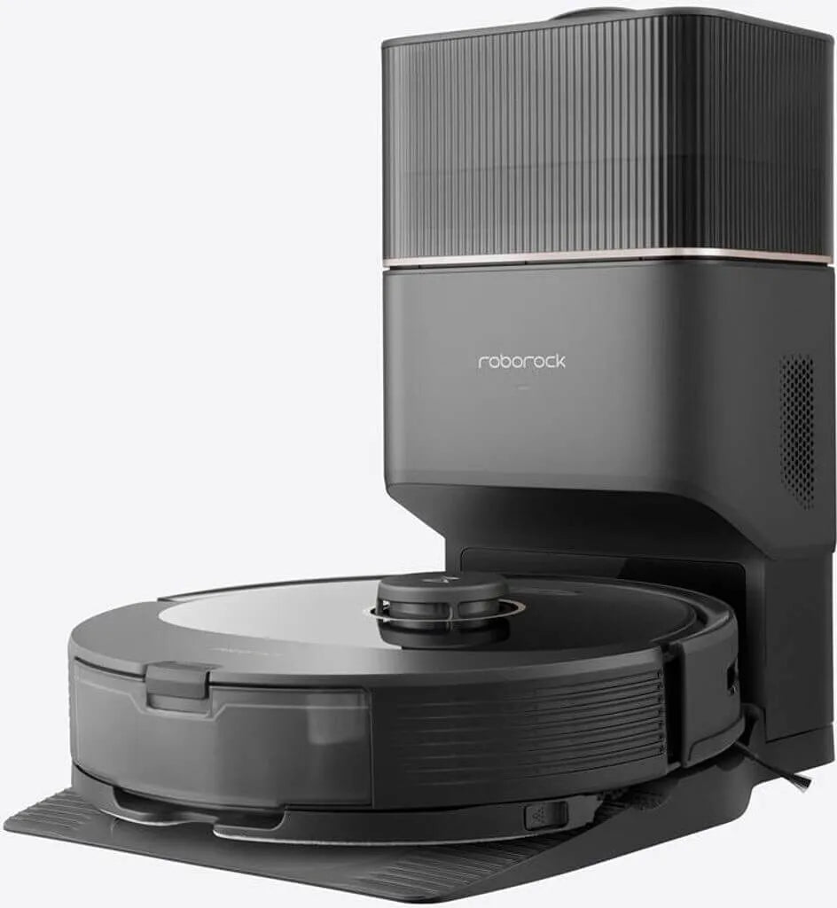 Roborock Q8 Max+ Robot Vacuum and Mop with Auto-Empty Dock – 7 Weeks Hands-Free – Black