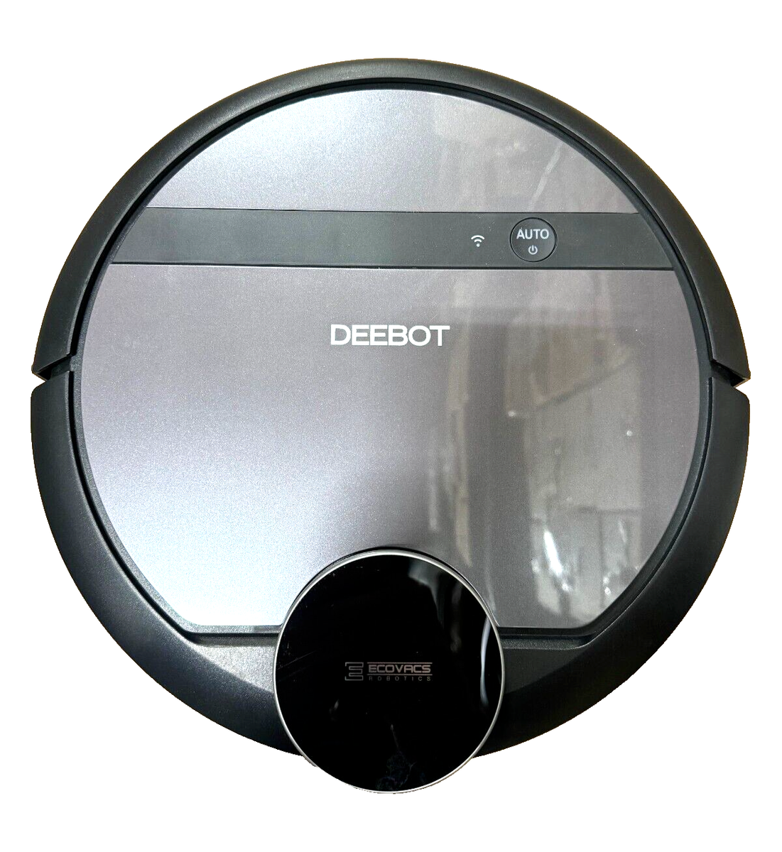 Ecovacs Deebot 901 Saugroboter – Draufsicht mit DEEBOT