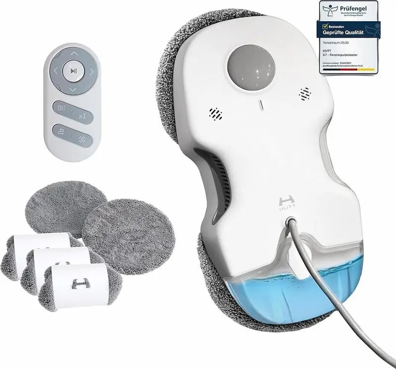 HUTT S7 Fensterputzroboter – 6500 Pa & Aktiv-Spray & 3D-Floating Pad